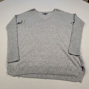 American Eagle Outfitters Sweater Women's Gray V Neck Lightweight‎ Size Small